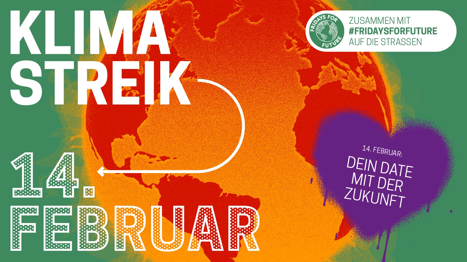 Banner Klimastreik 14.02.2025