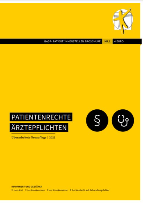 Cover Broschüre Patientenrechte